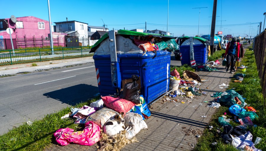 Retiro de basura en Puerto Montt colapsa producto del paro de camioneros