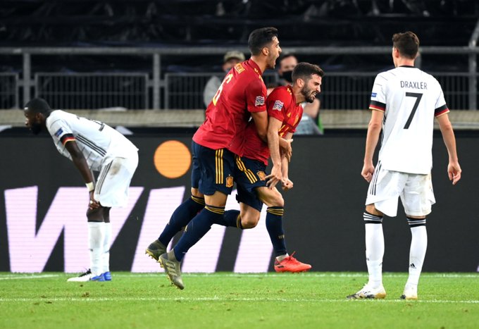 España rescató en la agonía un empate ante Alemania por la Nations League