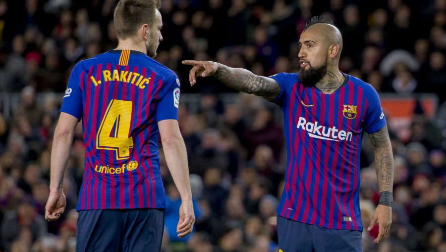 Rakitic dejó ver la posibilidad de que Vidal jugase más por ser amigo de Messi