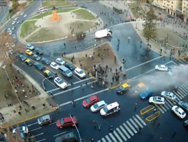 Al menos 20 detenidos por desórdenes deja nueva manifestación en inmediaciones de plaza Italia