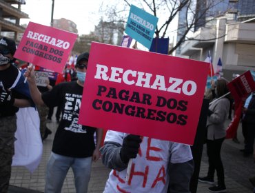 Marcha por el rechazo termina con tres detenidos