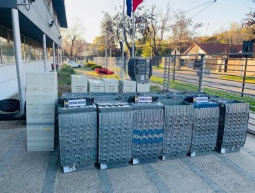 Recuperan 300 cajas de almacenamiento que habían sido robadas a cadena farmacéutica en Viña del Mar