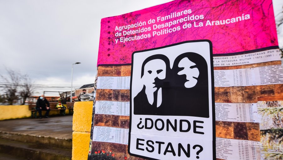 Familiares de detenidos desaparecidos realizan ceremonia en Memorial de Temuco