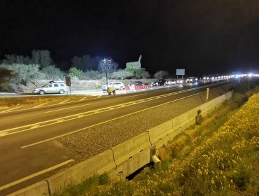 Reportan alta congestión vehicular desde la región Metropolitana a Valparaíso por la ruta 68