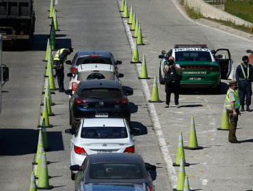 Más de 3.400 vehículos ingresaron a la región de Valparaíso previo al inicio de los cordones sanitarios por Fiestas Patrias