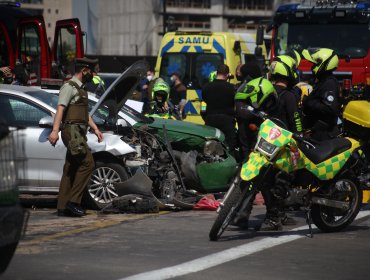 Persecución policial termina con patrulla chocada y seis personas lesionadas