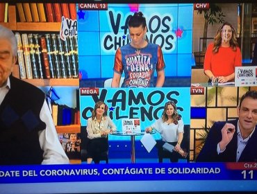 Matinales dejan las rivalidades y se unen por campaña solidaria «Vamos Chilenos»