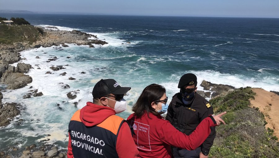 Búsqueda de hombre que cayó al mar en Punta de Tralca continuará este domingo