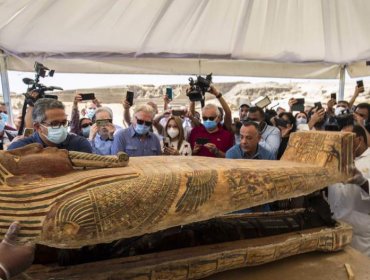 Egipto presenta el descubrimiento de la necrópolis de Saqqara: 59 sarcófagos sepultados hace 2.600 años