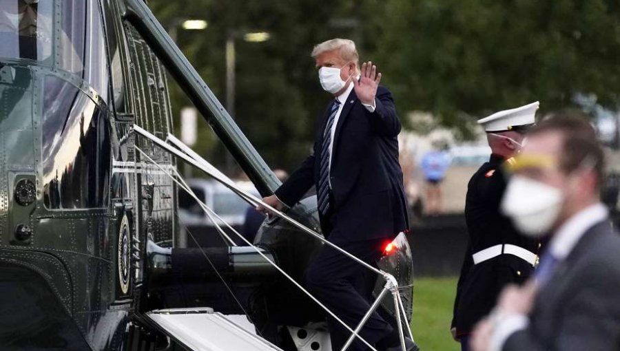 Donald Trump dejó centro médico tras tres días de haber sido hospitalizado por Covid-19