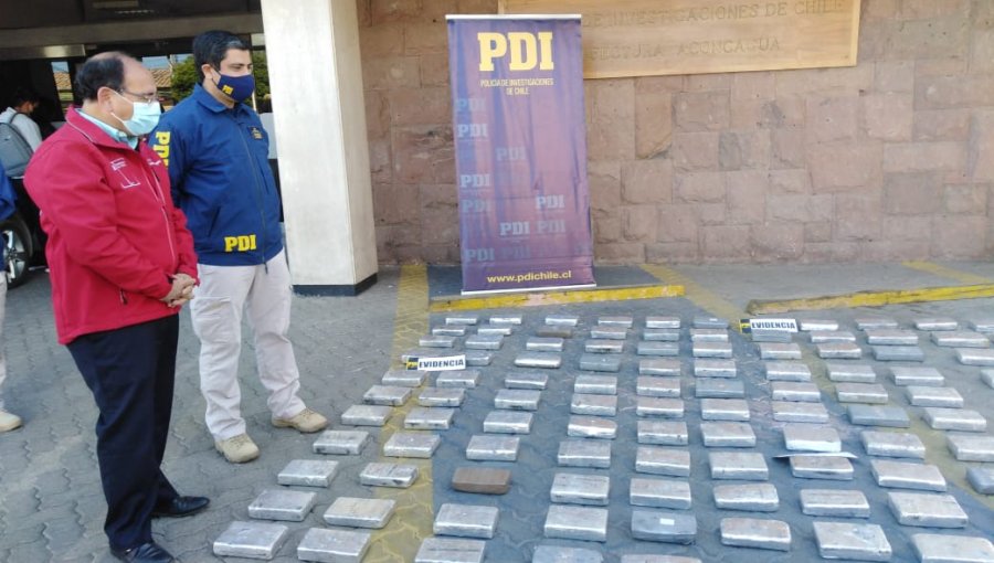 Tercera parte de la operación «San Pedro» concluye con incautación de 145 kilos de droga en Los Andes