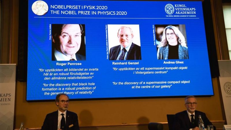 Nobel de Física: Roger Penrose, Reinhard Genzel y Andrea Ghez ganan el premio por sus descubrimientos sobre los agujeros negros