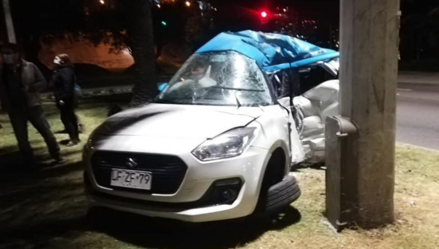 Carabinero de 23 años fallece en violento accidente de tránsito en Viña del Mar: se había casado hace 3 meses