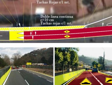 Con obras de seguridad vial esperan reducir accidentes en la bajada Santos Ossa de Valparaíso