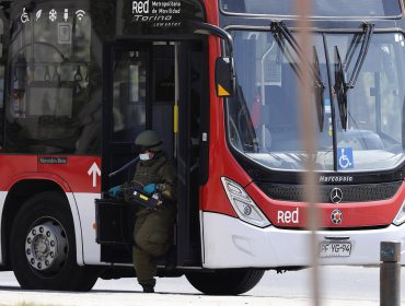 Plaza Baquedano: Caja sospechosa en bus RED solo contenía basura