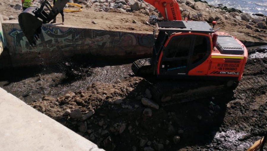 Un 64% de avance registran obras de mantención de la red de aguas lluvia de Valparaíso