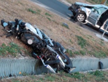 Funcionario de la PDI falleció luego de colisionar con su motocicleta a vehículo en sector de Olmué