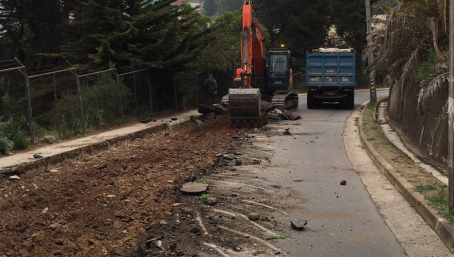 Comenzó reposición de calzada y aceras de dos importantes arterias de Viña del Mar