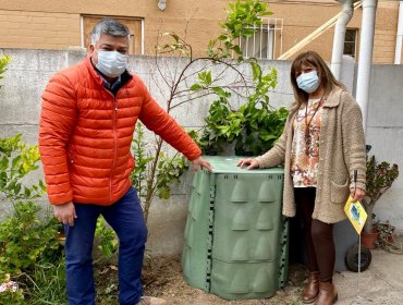 Familias de Limache fueron beneficiadas con programa piloto de compostaje domiciliario