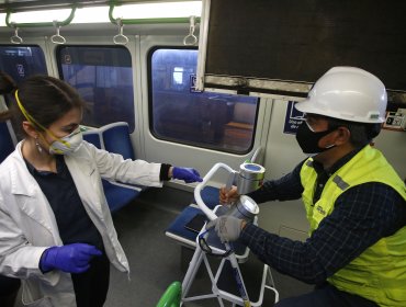 Revisan aire circulante en vagones del Metro de Valparaíso para detectar covid