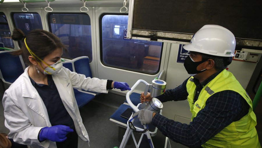 Revisan aire circulante en vagones del Metro de Valparaíso para detectar covid