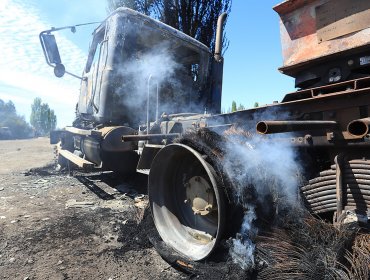 Decretan prisión preventiva para imputado por robo con violencia e incendio de camiones en Mulchén