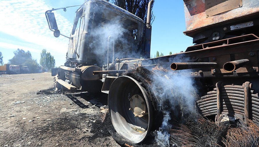 Decretan prisión preventiva para imputado por robo con violencia e incendio de camiones en Mulchén