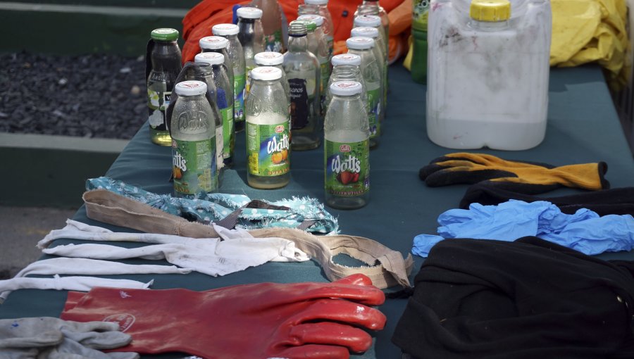 En prisión preventiva quedó individuo detenido con 15 molotovs en Iquique