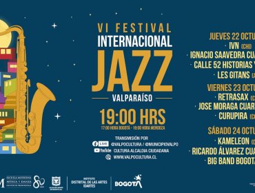 Festival de Jazz de Valparaíso tendrá versión online con Bogotá como invitada de honor