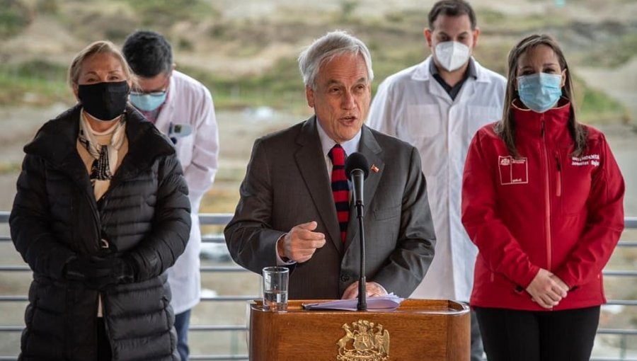 Presidente Piñera destaca mejora en casos de Covid-19 en Magallanes, pero llama a mantener el autocuidado