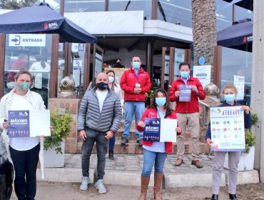 Locatarios de Horcón, Ventanas y Puchuncaví recibieron material preventivo contra el Covid-19