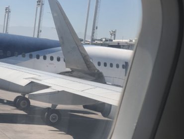 Dos aviones chocaron en la losa del aeropuerto de Santiago: no hubo lesionados