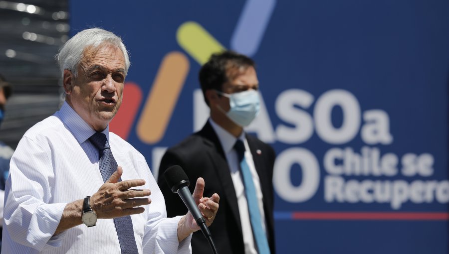 Presidente Piñera: "La recuperación de nuestra economía ya está en marcha"