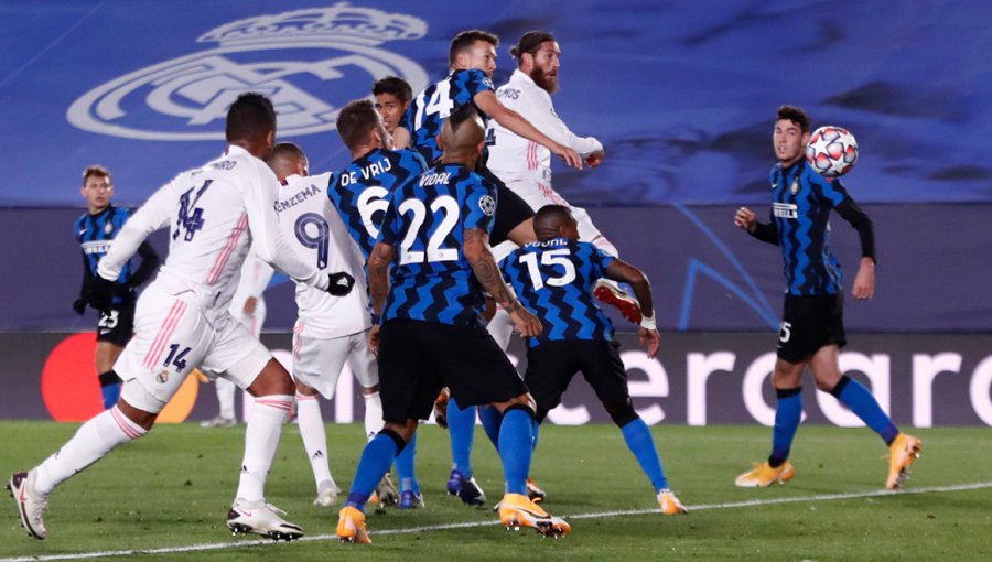 El Inter con Vidal de titular cae ante el Real Madrid y se complica en Champions League