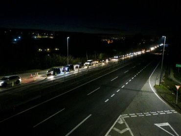 Alta congestión vehicular se registra en ruta 68 en dirección a la región de Valparaíso