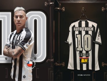 Eduardo Vargas fue oficializado en el Atlético Mineiro de Brasil y utilizará la '10'