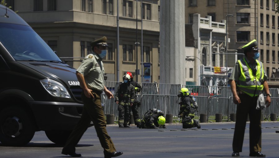 Despliegan operativo por posible explosión en cercanías del palacio de La Moneda