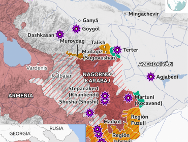 Armenia, Azerbaiyán y Rusia firman un acuerdo de paz para poner final al conflicto militar en Nagorno Karabaj