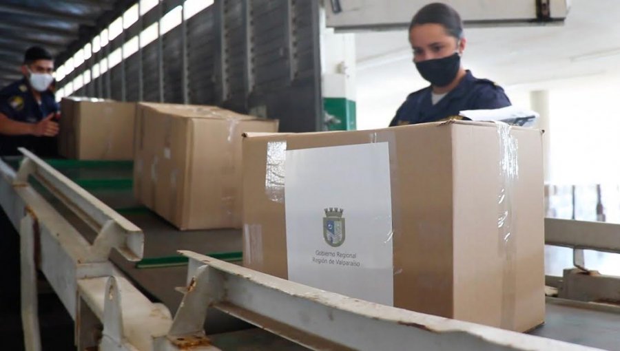 Más de 103 mil cajas de alimentos se distribuirán en la región de Valparaíso