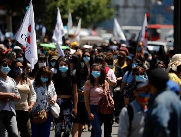 Gremios de la salud se manifestaron en las afueras del Congreso en rechazo al Presupuesto 2021 para el área