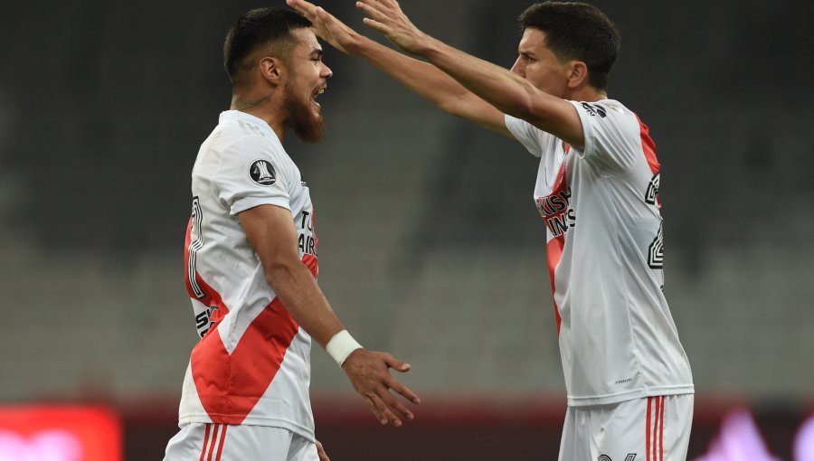 Paulo Díaz anotó en el empate de River Plate ante Atlético Mineiro por Copa Libertadores