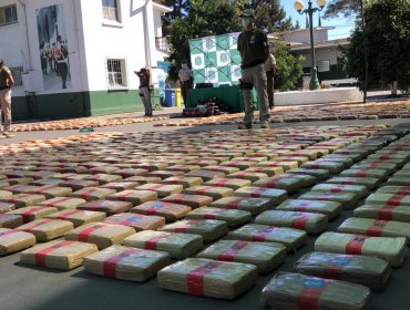 Carabineros ha decomisado más de 10 toneladas de droga durante la pandemia