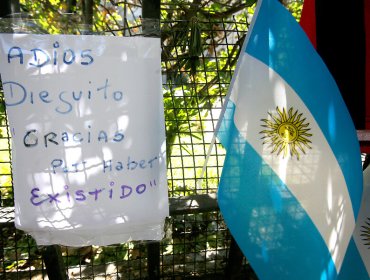 Hinchas del fútbol llegan a la embajada de Argentina en Santiago para despedir a Diego Maradona