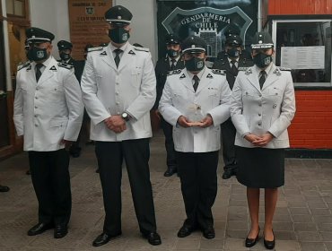 Gendarmería celebró sus 90 años de vida en San Felipe con ceremonias de ascenso