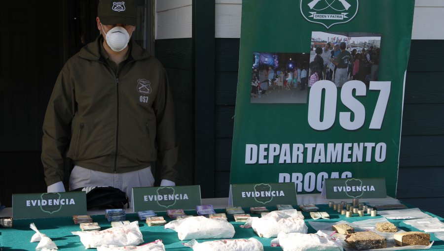 Instituto de Salud Pública detectó peligroso pesticida en cocaína decomisada en San Bernardo