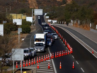 Este jueves volverán a regir los controles sanitarios en todas las rutas a la región de Valparaíso