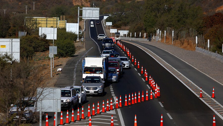 Este jueves volverán a regir los controles sanitarios en todas las rutas a la región de Valparaíso