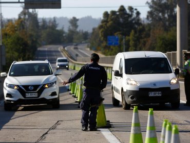 Instalan controles sanitarios en rutas de acceso a la región de Valparaíso para evitar llegada de santiaguinos