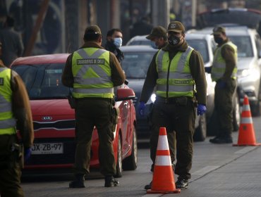 Carabineros informó de 350 vehículos devueltos a Santiago por vulnerar cuarentena