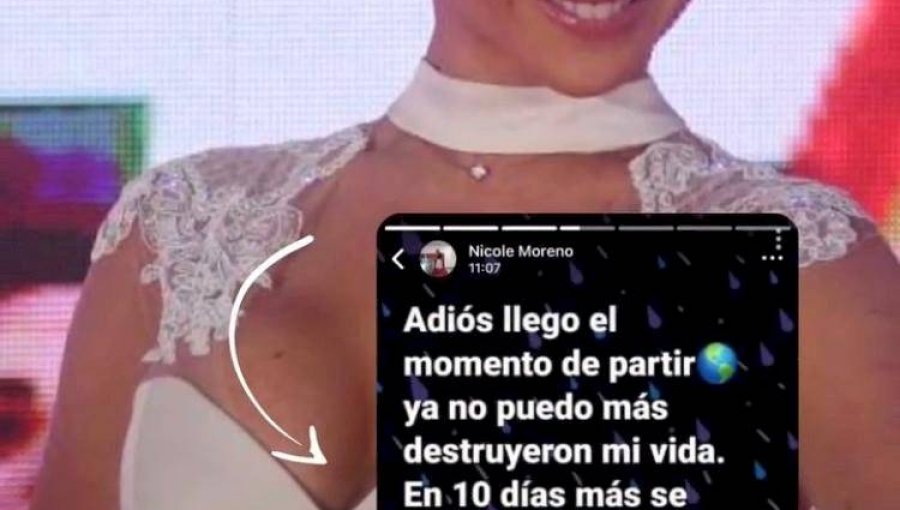 Nicole 'Luli' Moreno preocupa con inquietante mensaje: "Llegó el momento de partir"